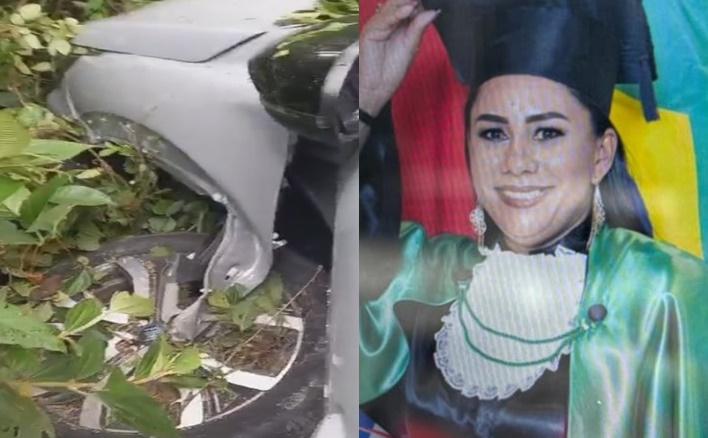 Mulher morre em terrível acidente de moto em curva próxima ao aeroporto de Manaus; assista!