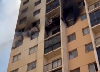 Casal salta de prédio em chamas com bebê de 23 dias e morrem