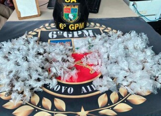 Suspeito de tráfico é detido durante patrulhamento; drogas são encontradas no quintal da residência