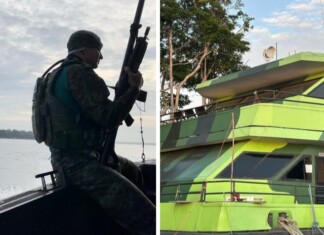 Bases fluviais reforçam o policiamento em comunidades ribeirinhas do Amazonas