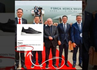 Críticos apontam que Lula usou tênis de R$ 10.550 durante viagem internacional