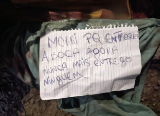 Cena Forte! Polícia investiga homicídio brutal com bilhete macabro e faca cravada no nariz em Manaus