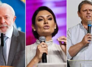 Lula empata com Michelle Bolsonaro e supera Tarcísio em disputa pela Presidência, diz pesquisa