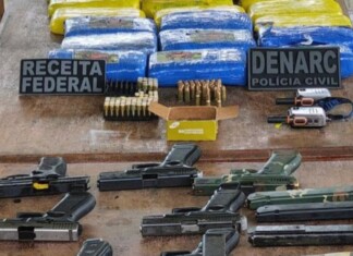 Operação resulta em apreensão de armas e drogas avaliadas em R$ 1 milhão na BR-174