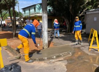 Infraestrutura avança em obras de revitalização e moderniza canteiro no Centro de Itacoatiara
