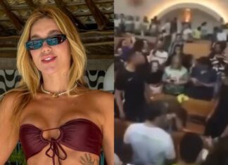 Influenciadora Virginia Fonseca provoca reação ao ser filmada na igreja