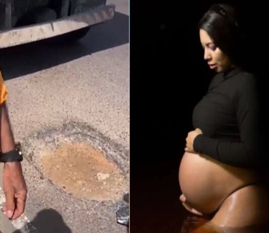 Só depois da morte de gestante, Prefeitura resolve tapar buraco na Djalma Batista