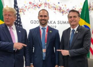 Em evento nos EUA, Eduardo se apresenta como opção para substituir o pai na corrida presidencial