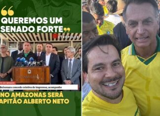 Bolsonaro confirma Alberto Neto como pré-candidato ao Senado pelo Amazonas em 2026