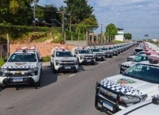 Governador Wilson Lima entrega mais de 360 novas viaturas para reforço da segurança na capital