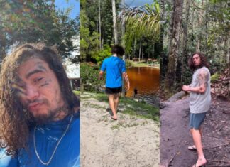Humorista visita cachoeira em Presidente Figueiredo e compartilha fotos nas redes sociais