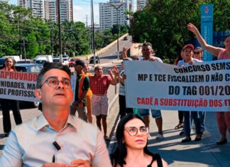 Em ato público, aprovados da Semsa denunciam manobras políticas de David Almeida e Shádia Fraxe