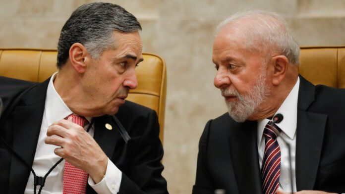 AnoJudiciario-STF-RobertoBarroso-LuizInacioLula DaSilva-MarcosPereira-Lula-01fev2024