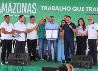 Governador Wilson Lima assina ordem de serviço para reforma de hospital em Urucurituba e inaugura Telessaúde