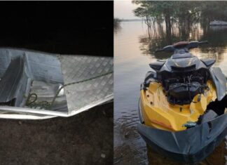 Três mortos em colisão entre barco e jetski no Rio Negro, em Iranduba