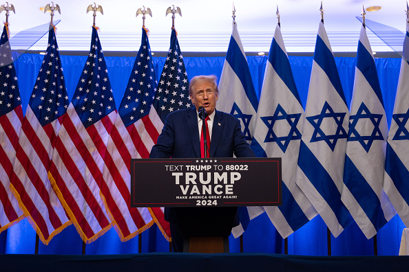 Republican Presidential Candidate Donald Trump Holds Holds a Fighting Anti-Semitism Event in Bedminster, New Jersey