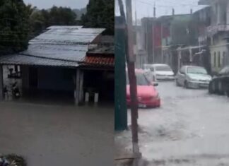Chuva forte causa alagamentos e prejuízos em diferentes zonas de Manaus