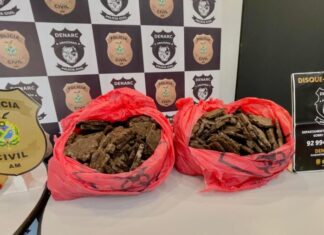 PC-AM apreende R$ 19,5 milhões em cocaína e cocaína negra em mansão na Ponta Negra