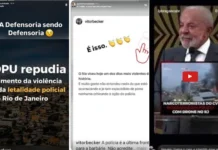 Após massacre no Alemão e na Penha, juiz do TJ-RJ compartilha publicações contra DPU e Lula