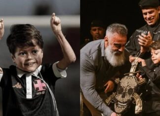 Torcedor do Vasco, menino Gui, é criticado após homenagem ao Bope compartilhada pela mãe