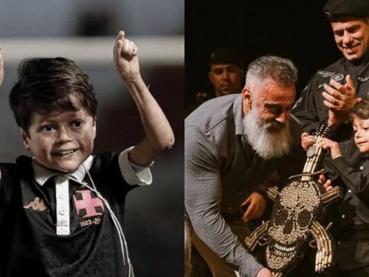 Torcedor do Vasco, menino Gui, é criticado após homenagem ao Bope compartilhada pela mãe