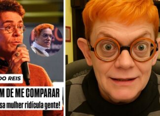 Não aguento mais, desabafa Nando Reis após comparações com a professora Jaqueline: ‘Gêmeos?’