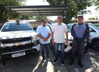 Governador do Amazonas entrega sete novas viaturas e reforça a segurança em Tabatinga