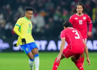 Brasil perde pênalti e só empata com a Tunísia no último jogo do ano