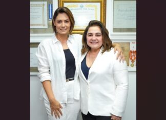 Michelle Bolsonaro recebe Maria do Carmo e reforça apoio a sua candidatura em 2026