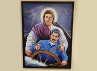 Ditador Maduro transforma Palácio de Miraflores em “altar” e declara Jesus Cristo dono da Venezuela