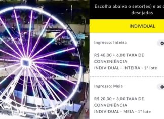 Preço para andar em nova roda-gigante da Ponta Negra gera críticas à gestão de David Almeida