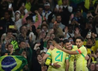 Brasil joga bem e derrota Senegal por 2 a 0 no amistoso em Londres