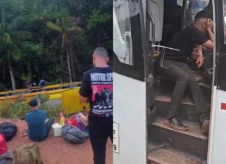 Ônibus tomba na BR-319 e passageiros escapam com ferimentos leves no Amazonas