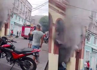 Incêndio destrói mercado no Centro de Manaus e levanta suspeita de crime