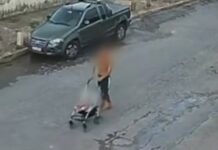 Pai é suspeito de abandonar bebê em carrinho junto com porção de cocaína