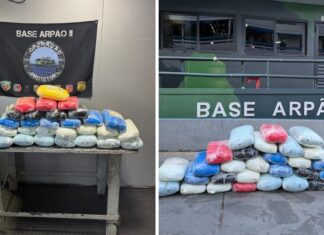 Base Arpão 2: Drogas avaliadas em R$ 800 mil foram apreendidas em camarote do comandante de embarcação