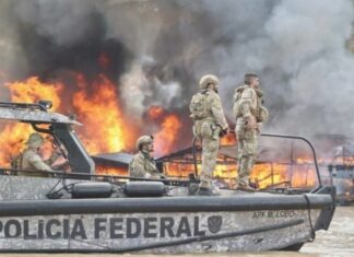 Ações conjuntas da PF e órgãos ambientais desmantelam garimpo ilegal na Amazônia e destroem quase R$ 1 bilhão em equipamentos