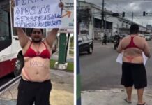 Após derrota do Flamengo, influenciador cumpre promessa inusitada em Manaus