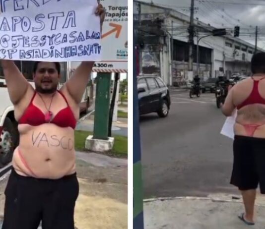 Após derrota do Flamengo, influenciador cumpre promessa inusitada em Manaus