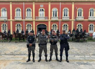 Polícia Militar do Amazonas intensifica policiamento montado no Centro de Manaus