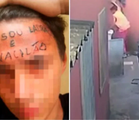 Jovem com tatuagem na testa “ladrão e vacilão” foi preso por furtar unidades básicas de saúde