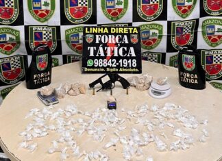 Polícia Militar do Amazonas apreende drogas e arma de fogo durante ação da Força Tática na zona leste da capital