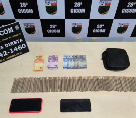 Homem é preso em flagrante com 97 baseados bolados na rua Progresso, em Manaus