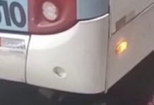 Passageiro cai de ônibus com porta aberta e é atropelado no T4