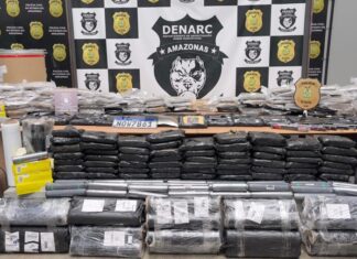 PC-AM apreende mais de 200 quilos de cocaína e skunk avaliados em R$ 6,1 milhões e prende quarteto responsável pelo material