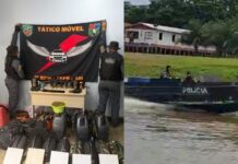 Após ataques a ribeirinhos, PM faz ação contra “piratas do rio” no Japurá e apreende mais de mil munições