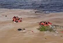 Correnteza dificulta resgates e pode ter levado desaparecidos para longe do naufrágio