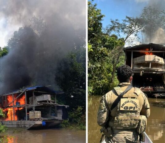 Ação integrada sufoca garimpo ilegal e inutiliza estruturas no interior do AM