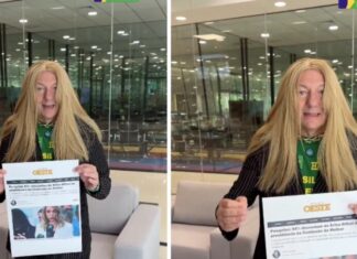 Empresário Luciano Hang ironiza Erika Hilton com peruca loira após eleição na Câmara