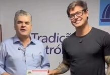 Recém-filiado ao MDB e pré-candidato a deputado federal, Dado Dolabella declara apoio a Flávio Bolsonaro